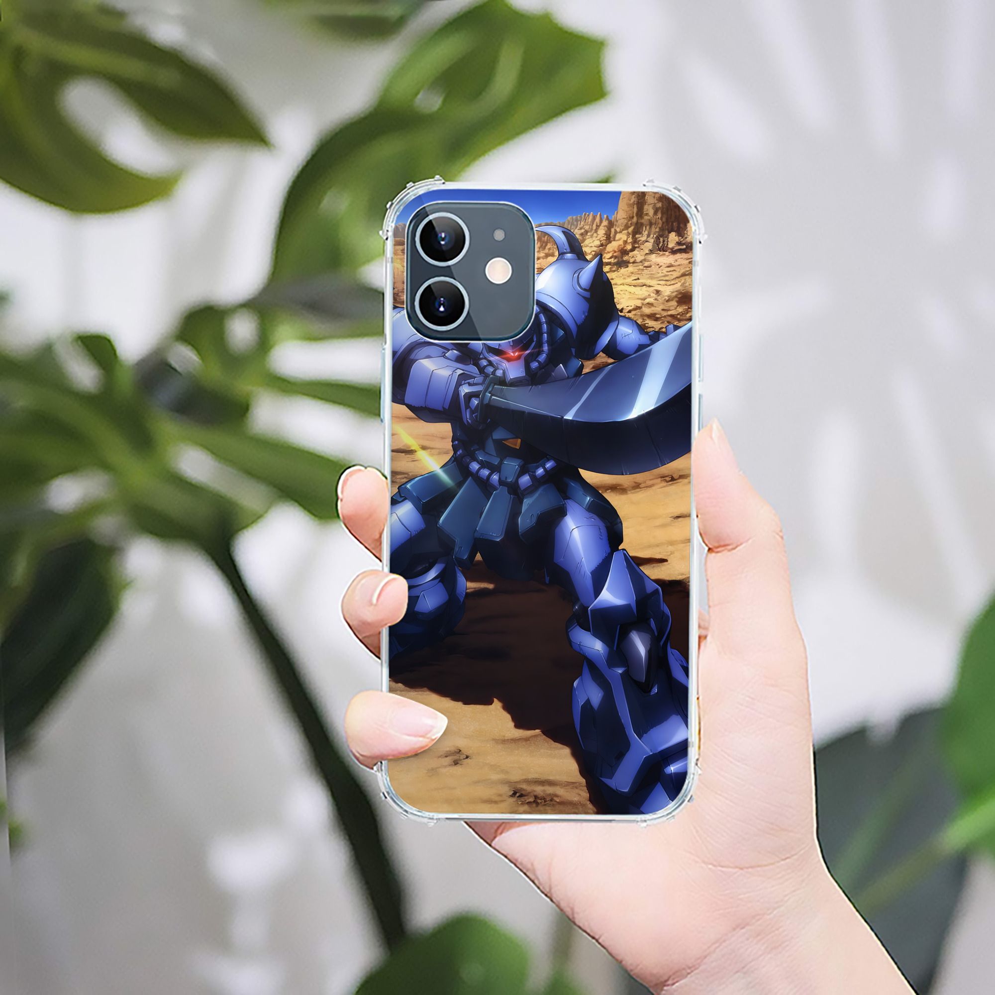 （画像用） 機動戦士ガンダム Mobile Suit Gundam 【iPhone 12シリーズ対応】透明スマホケース（クリアソフトケース）